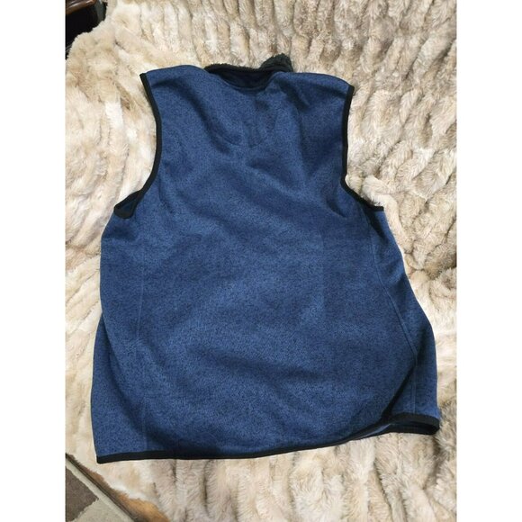Lee Fleece Lined Pocket Zip Up Vest Blue Regular Fit Men’s XL Full Zip Outdoor - Picture 4 of 4